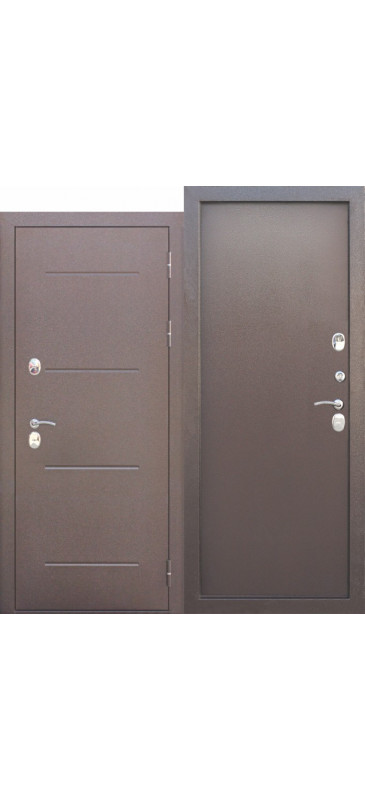 Входная дверь c ТЕРМОРАЗРЫВОМ 11 см ISOTERMA Медный антик Металл/Металл - фото