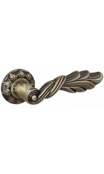Ручка дверная «ЛУЧИЯ» бронза античная матовая