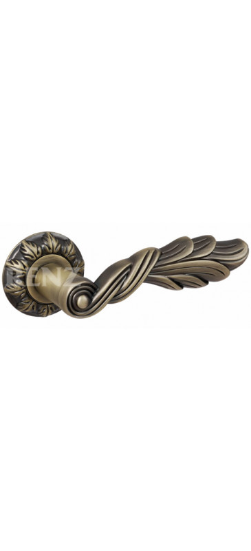 Ручка дверная «ЛУЧИЯ» бронза античная матовая - фото